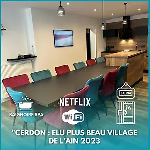 Hébergement de vacances La Marionnade - Maison De Village, Sauna, Balneotherapie, Borne Ve, Cerdon (Ain)